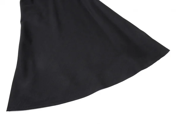 ヨウジヤマモト ファムYohji Yamamoto FEMME モヘアコットンAラインスカート 黒1 K-81315_006