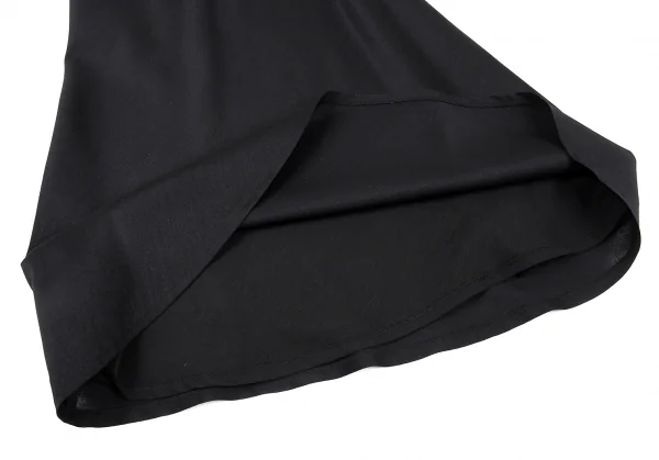 ヨウジヤマモト ファムYohji Yamamoto FEMME モヘアコットンAラインスカート 黒1 K-81315_007