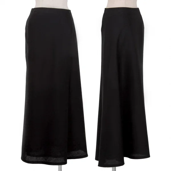 ヨウジヤマモト ファムYohji Yamamoto FEMME モヘアコットンベルクロ留め変形セットアップ 黒2/1 K-81316_013