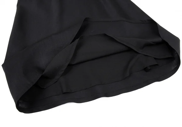 ヨウジヤマモト ファムYohji Yamamoto FEMME モヘアコットンベルクロ留め変形セットアップ 黒2/1 K-81316_016