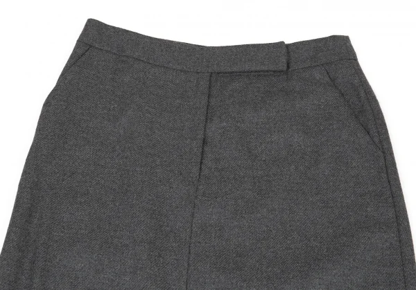 マルタンマルジェラMartin Margiela 4 ウールカシミヤAラインスカート グレー38 K-81338_003