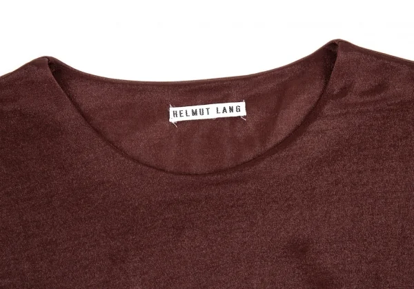 ヘルムートラングHELMUT LANG ナイロンレイヤーサイドギャザーT