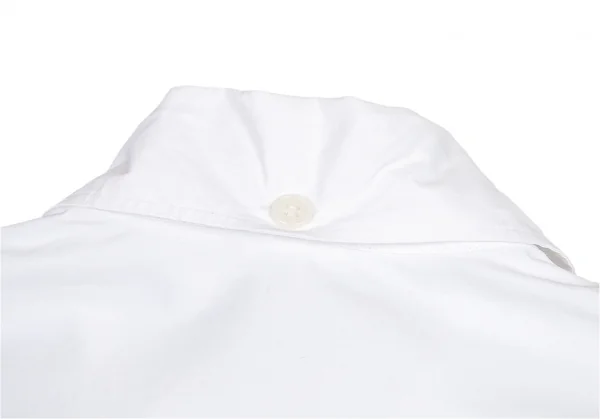 ヨウジヤマモト プールオムYohji Yamamoto POUR HOMMEフロント刺繍ロングシャツ 白M K-81421_012