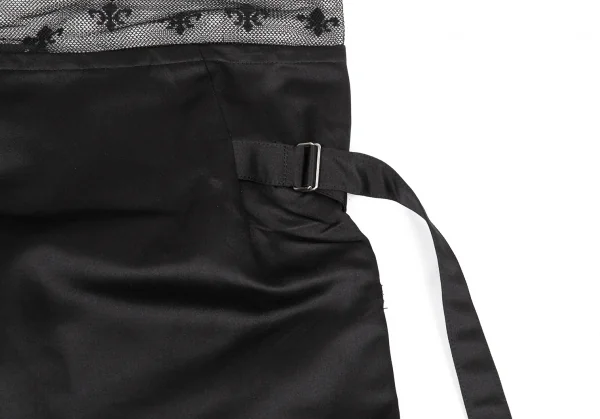 リミフゥLIMI feu チュールトップ切り替えシルクシャイニースカート 黒S K-81432_014