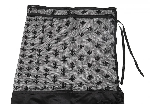 リミフゥLIMI feu チュールトップ切り替えシルクシャイニースカート 黒S K-81432_003