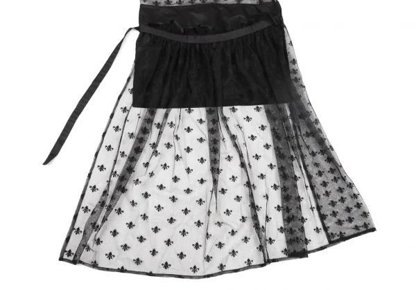 リミフゥLIMI feu チュールトップ切り替えシルクシャイニースカート 黒S K-81432_009