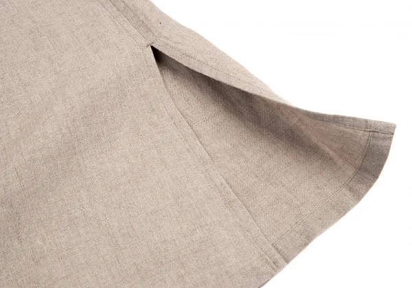 ヨーガンレールJURGEN LEHL マオカラーリネンジャケット ベージュM K-81478_011