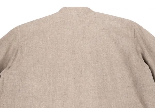 ヨーガンレールJURGEN LEHL マオカラーリネンジャケット ベージュM K-81478_014