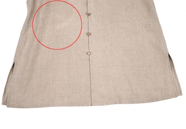 ヨーガンレールJURGEN LEHL マオカラーリネンジャケット ベージュM K-81478_009