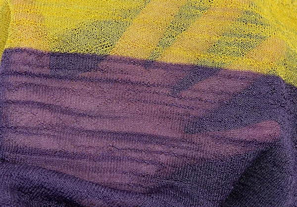 ケンゾーKENZO パネル切替半袖ニット マルチM位 K-81479_010