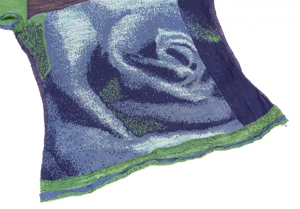 ケンゾーKENZO パネル切替半袖ニット マルチM位 K-81479_006