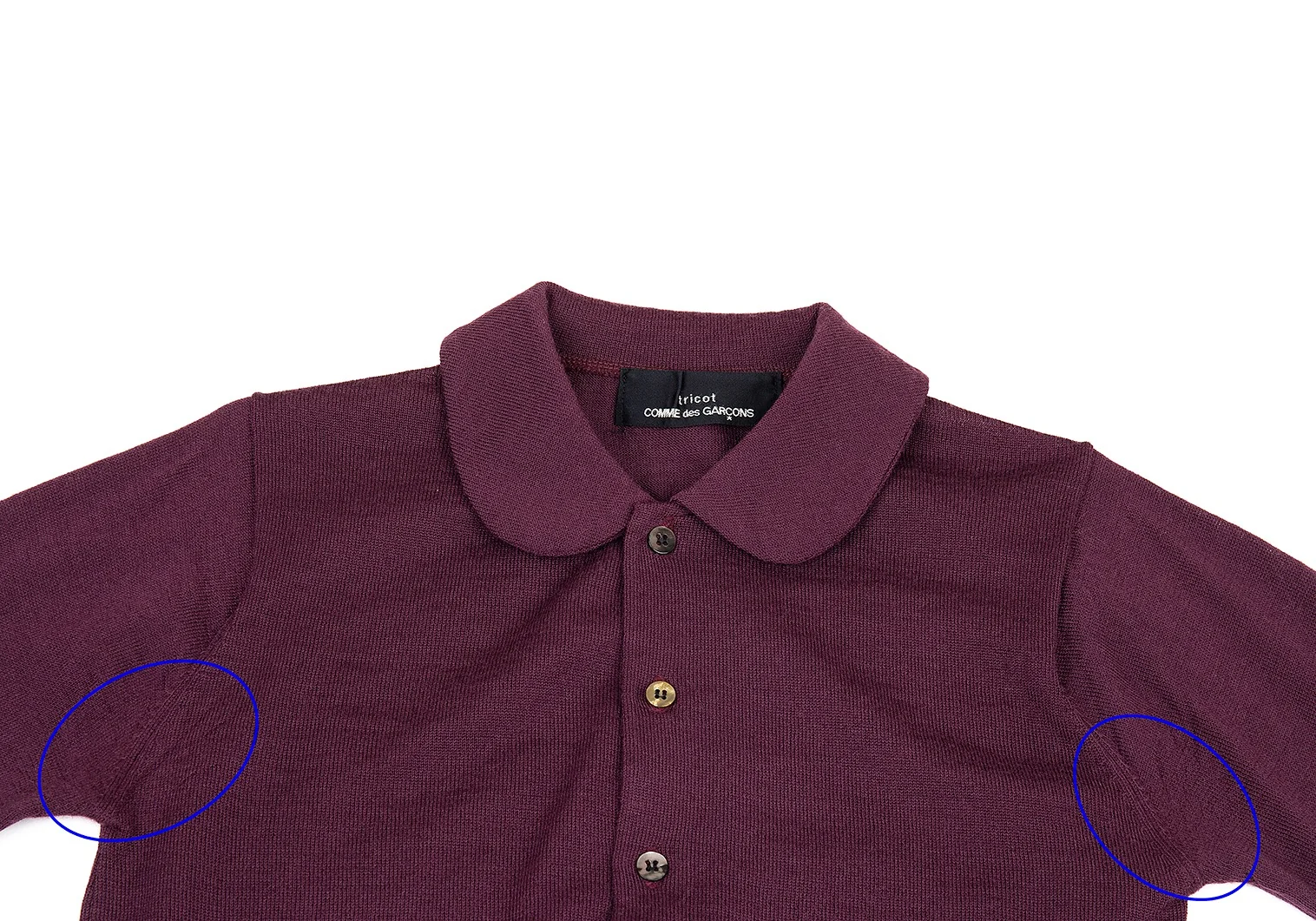 トリコ コムデギャルソンtricot COMME des GARCONS ウール丸襟