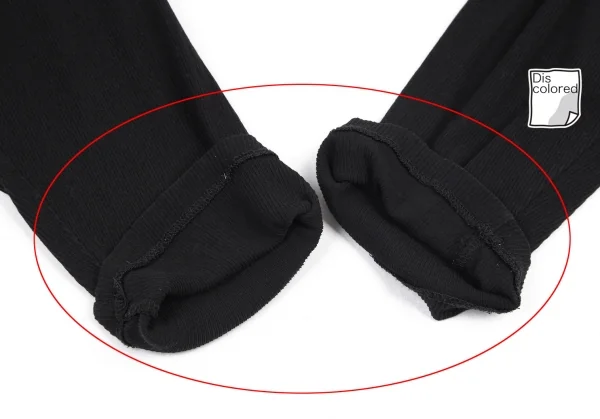 ヨウジヤマモト ファムYohji Yamamoto FEMMEコットンリブショート丈ボタンレスカーディガン 黒M K-81518_007