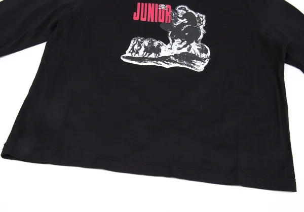 ジュニアゴルチエJUNIOR GAULTIER ウエスタンプリント長袖Tシャツ 黒48 K-81556_007