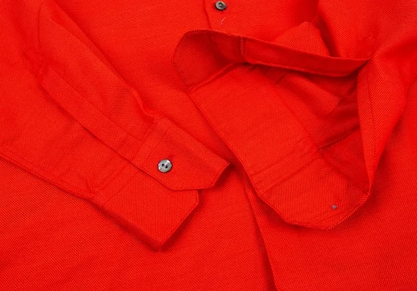 ジャンポールゴルチエ オムJean Paul GAULTIER HOMME コットンポリロングポイントカラーシャツ 赤48 K-81726_007
