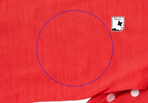 トリココムデギャルソンtricot COMME des GARCONS ウールドット後ろボタン長袖カットソー 赤S位 K-81754_006