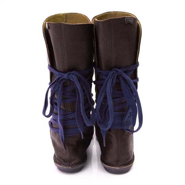 カンペールCAMPER レースアップフラットブーツ 茶36(23) K-81787_004