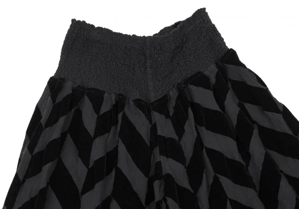 ISSEY MIYAKE me Velvet Switched Wide Pants K-81841_002