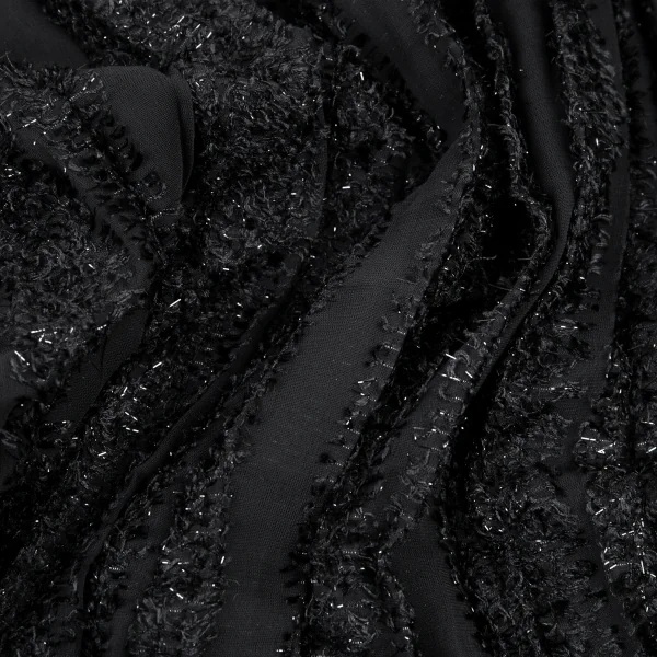 Unbranded Glitter Shaggy Striped Dress K-81844_012