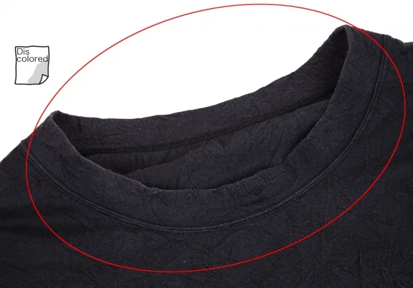 グラウンド ワイGround Y ポリコットンシワ加工カットソー 黒3 K-81856_003