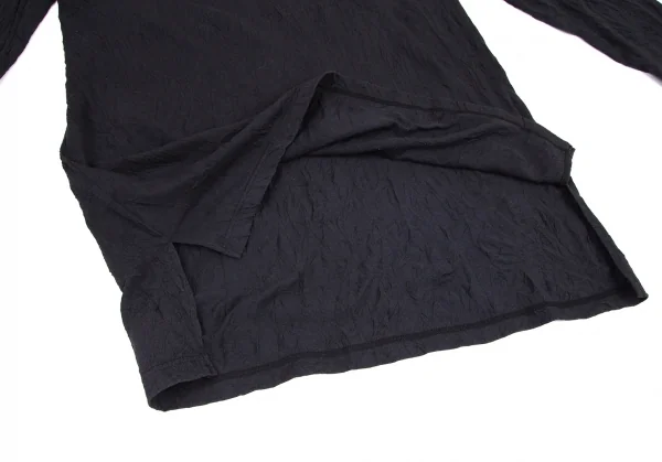 グラウンド ワイGround Y ポリコットンシワ加工カットソー 黒3 K-81856_007