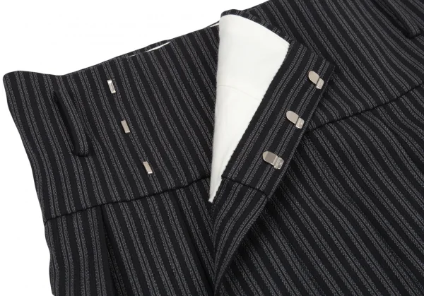 COMME des GARCONS HOMME PLUS Striped Pleats Wrap Skirt K-81873_004