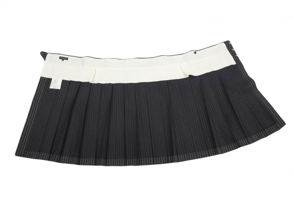 COMME des GARCONS HOMME PLUS Striped Pleats Wrap Skirt K-81873_007