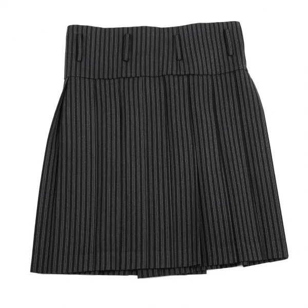COMME des GARCONS HOMME PLUS Striped Pleats Wrap Skirt K-81873_008