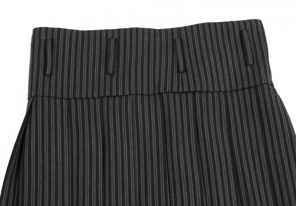 COMME des GARCONS HOMME PLUS Striped Pleats Wrap Skirt K-81873_009