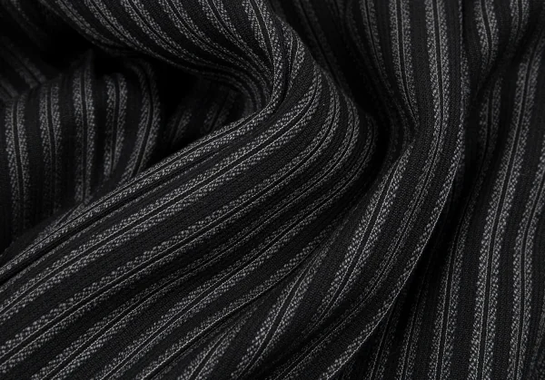 COMME des GARCONS HOMME PLUS Striped Pleats Wrap Skirt K-81873_010