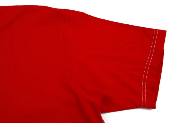 コムデギャルソン オムCOMME des GARCONS HOMME コットン天竺製品染めヘンリーネックTシャツ 赤M K-81915_006