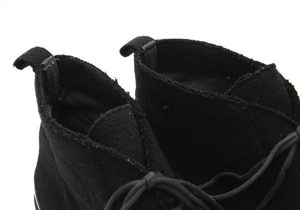 ワイズフォーメンY's for men ラバーソールフェルトチャッカブーツ 黒27位 K-81964_011