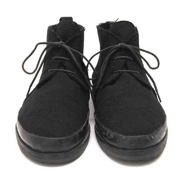 ワイズフォーメンY's for men ラバーソールフェルトチャッカブーツ 黒27位 K-81964_002