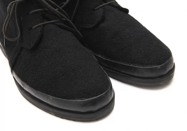 ワイズフォーメンY's for men ラバーソールフェルトチャッカブーツ 黒27位 K-81964_006
