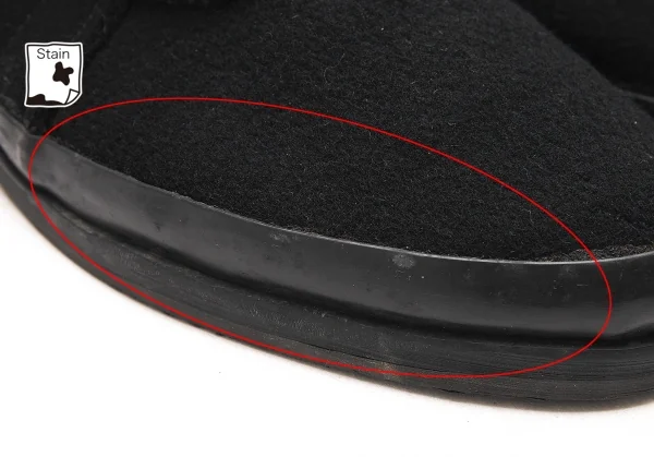 ワイズフォーメンY's for men ラバーソールフェルトチャッカブーツ 黒27位 K-81964_007