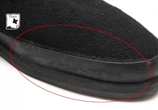 ワイズフォーメンY's for men ラバーソールフェルトチャッカブーツ 黒27位 K-81964_008