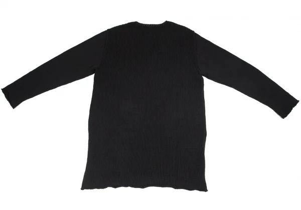 ブラックスキャンダル ヨウジヤマモトBLACK Scandal Yohji Yamamoto スパイダーウェブ刺繍ロングニット 黒3 K-81984_010