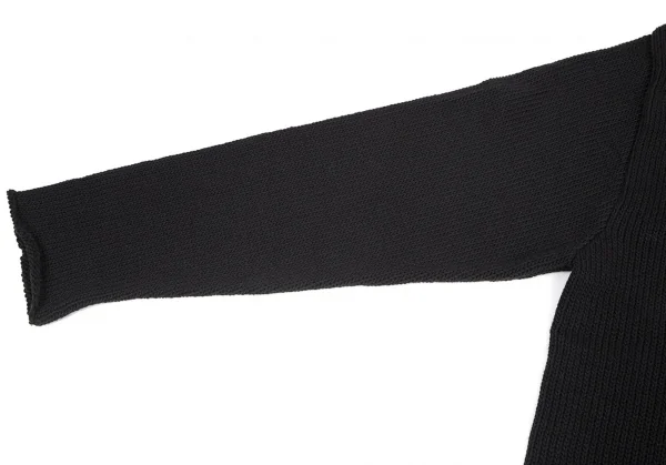 ブラックスキャンダル ヨウジヤマモトBLACK Scandal Yohji Yamamoto スパイダーウェブ刺繍ロングニット 黒3 K-81984_004