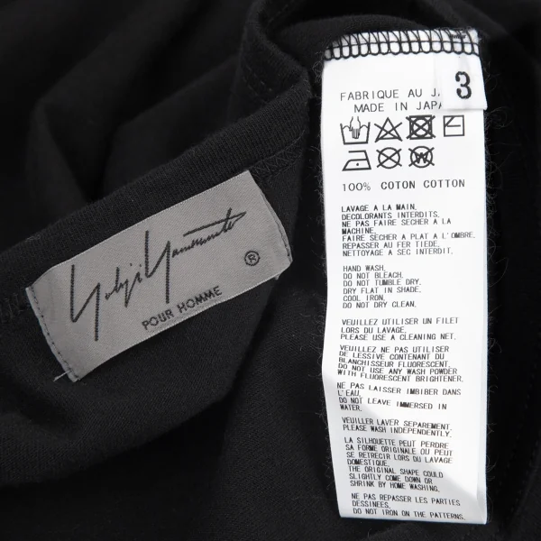 Yohji Yamamoto POUR HOMME　Tシャツ3 Yohji Yamamoto POUR HOMME Printed T Shirt White 3 (K-157136