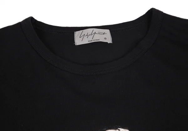 Yohji Yamamoto POUR HOMME Samurai Printed T Shirt Black 3 (K