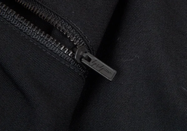 ヨウジヤマモト プールオムYohji Yamamoto POUR HOMME 阪急限定ウールギャババック諸行無常刺繍シャツコート 黒3 K-82015_016