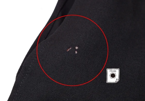 ヨウジヤマモト プールオムYohji Yamamoto POUR HOMME 阪急限定ウールギャババック諸行無常刺繍シャツコート 黒3 K-82015_009