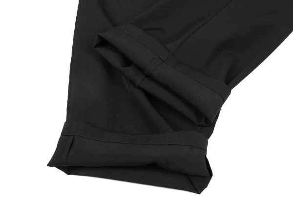 ヨウジヤマモト プールオムYohji Yamamoto POUR HOMME REPLICA 1988S/S 復刻ウールギャバメッシュアイレット紐パンツ 黒3 K-82050_010