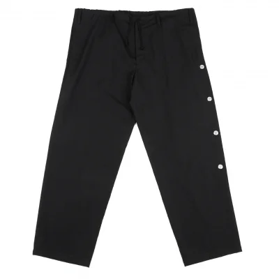 ヨウジヤマモト プールオムYohji Yamamoto POUR HOMME REPLICA 1988S/S 復刻ウールギャバメッシュアイレット紐パンツ