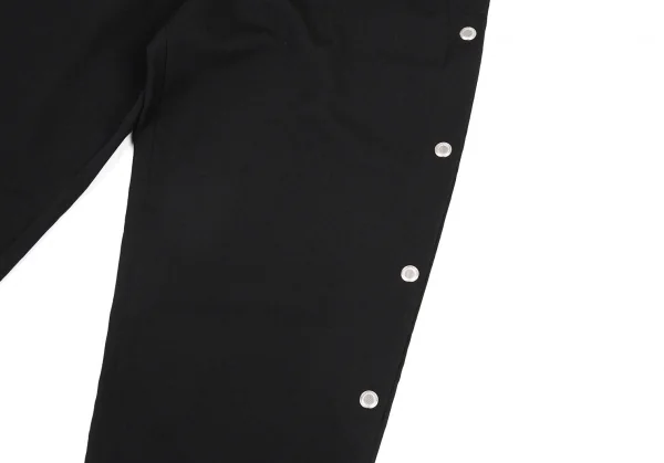 ヨウジヤマモト プールオムYohji Yamamoto POUR HOMME REPLICA 1988S/S 復刻ウールギャバメッシュアイレット紐パンツ 黒3 K-82050_006