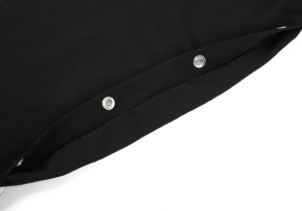 ヨウジヤマモト プールオムYohji Yamamoto POUR HOMME REPLICA 1988S/S 復刻ウールギャバメッシュアイレット紐パンツ 黒3 K-82050_008