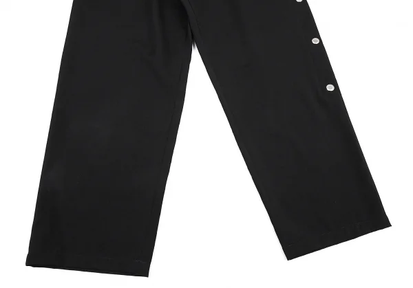 ヨウジヤマモト プールオムYohji Yamamoto POUR HOMME REPLICA 1988S/S 復刻ウールギャバメッシュアイレット紐パンツ 黒3 K-82050_009