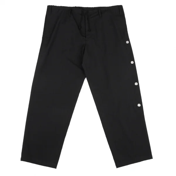 ヨウジヤマモト プールオムYohji Yamamoto POUR HOMME REPLICA 1988S/S 復刻ウールギャバメッシュアイレットセットアップスーツ 黒3 K-82051_011