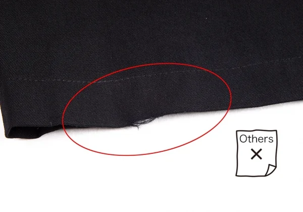 ヨウジヤマモト プールオムYohji Yamamoto POUR HOMME REPLICA 1988S/S 復刻ウールギャバメッシュアイレットセットアップスーツ 黒3 K-82051_017