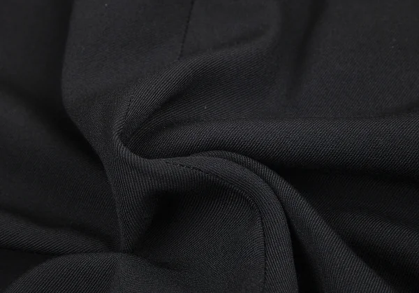 ヨウジヤマモト プールオムYohji Yamamoto POUR HOMME ウールギャバサスペンダーボタンパンツ 黒6 K-82067_013